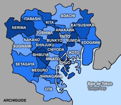 Plan de Tokyo
Tokyo's map